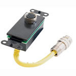 C2G RapidRun 15pin DIN Wall Plate, Black 42035