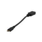 Mini HDIM to HDMI Cable, Black, 6in W000-00-000106