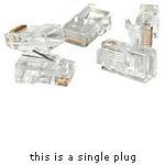 C2G RJ12 Modular Plug for Flat/Stranded
