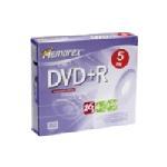 4.7GB DVD+R Media (5-pack Slim Jewel Cases) 05622