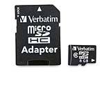 Verbatim 8GB microSDHC Memory Card with Adapter,