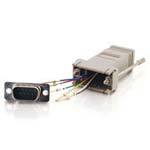 C2G RJ12-DB9 Modular Adapter, Gray 02920