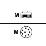 Zebra Coiled Auto Power (DTR) Cable for Falcon 330