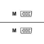 SVGA Monitor Cable, Shielded, HD-15 (M-M), 10ft