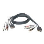 DVI-I Single Link + USB with Audio KVM Cable, 6ft 