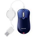 Belkin Mobile Retractable USB Mouse, Midnight/Dark
