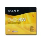 Sony 2x 4.7GB DVD-RW Media (5-pack Slim Jewel Case
