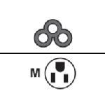 APC Notebook Power Cable, IEC 320 C5 (F) to NEMA 5