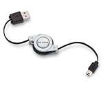 Belkin 5-Pin Mini-B Retractable Hi-Speed USB 2.0 C