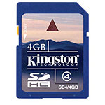 Kingston 4GB SDHC Flash Memory Card, Class 4 SD4/4