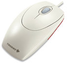 Cherry Corp. Gray Optical Mouse with Scroll Wheel