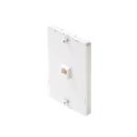 Steren 6P4C Wall Phone Jack, White 300-094WH