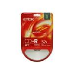 TDK 52x 80min. CD-R 80 Media (Blister Pack) 48781
