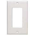 C2G Decorative Single Gang Wall Plate, Ivory 03724