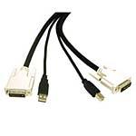 C2G DVI Dual Link/USB 2.0 KVM Cable 6ft