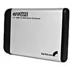 StarTech.com 2.5in Silver USB External Hard Drive
