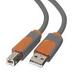 Belkin Pro Series USB 2.0 Cable, A to B, Gray, 6ft