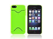 Neon Green Apple Iphone 5 Rubberized Back Cover W/