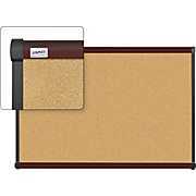 ?? Cork Bulletin Board with Mahogany Finish Frame